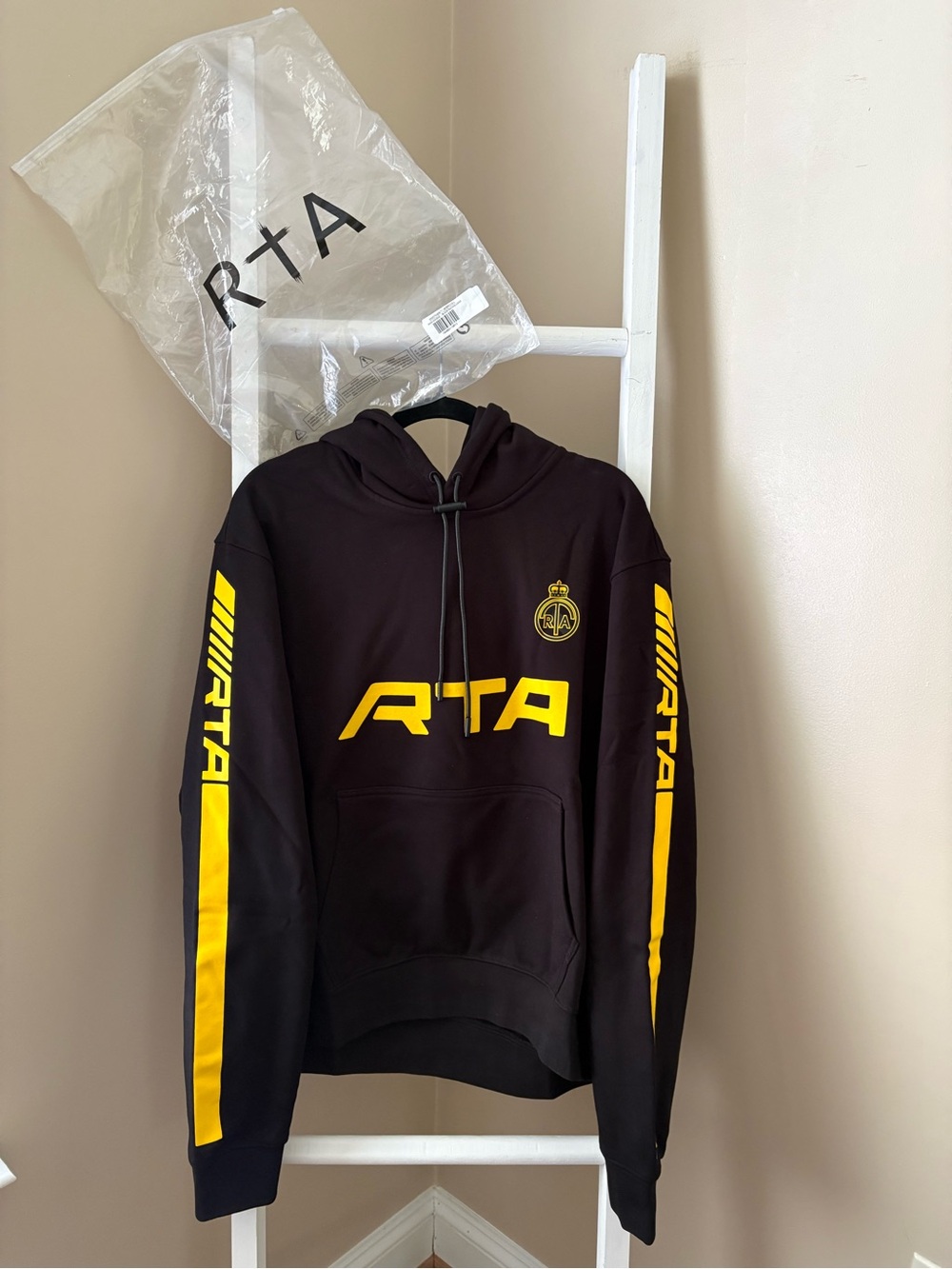 RTA Men’s Dion Black Racing Hoodie